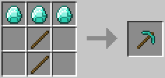 Diamond Pickaxe Recipe