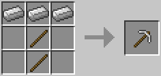 Iron Pickaxe Recipe