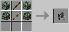 Mossy Cobblestone Fence Recipe
