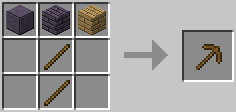 Wooden Pickaxe Recipe